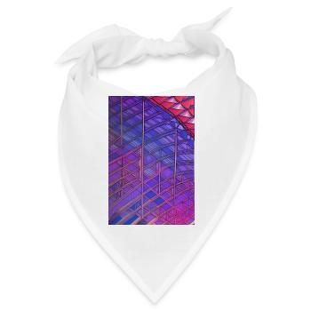 Formen und Muster - Bandana - Weiß - Vorne