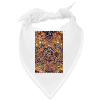 Formen und Muster - Bandana - Weiß - Vorne