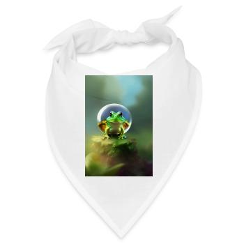 Frosch Kugel - Bandana - Weiß - Vorne