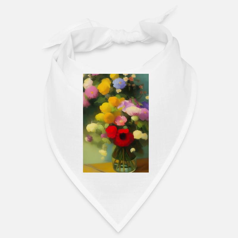 Fleurs et papillon Bandana
