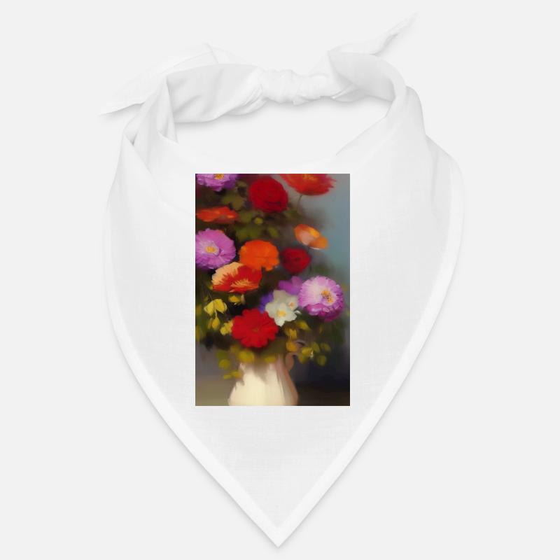 Fleurs et papillon Bandana