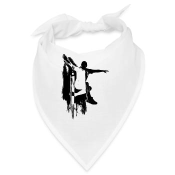 Footbag Hacky Sack Schwarz - Bandana - Weiß - Vorne