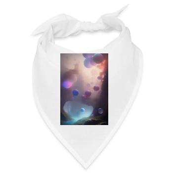 Bunte Blasen - Bandana - Weiß - Vorne