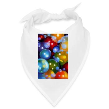 Bunte Blasen - Bandana - Weiß - Vorne