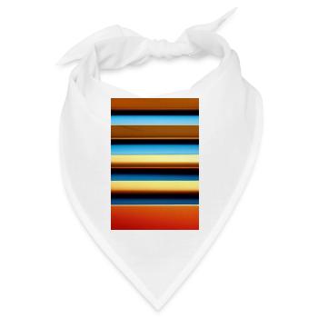 Buntes Muster, Streifen - Bandana - Weiß - Vorne