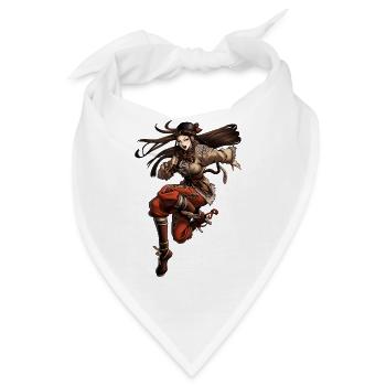 Shaolin Manga Mädchen - Bandana - Weiß - Vorne