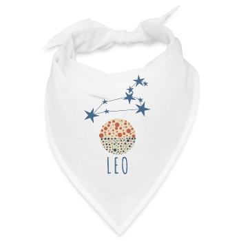 Das Sternbild Löwe - Bandana - Weiß - Vorne