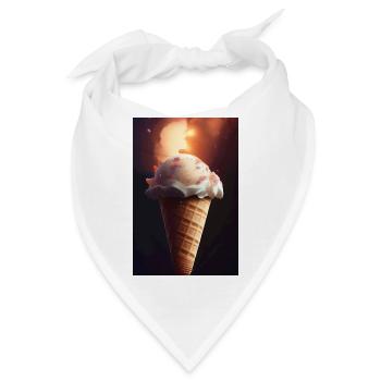 Eiscreme - Bandana - Weiß - Vorne