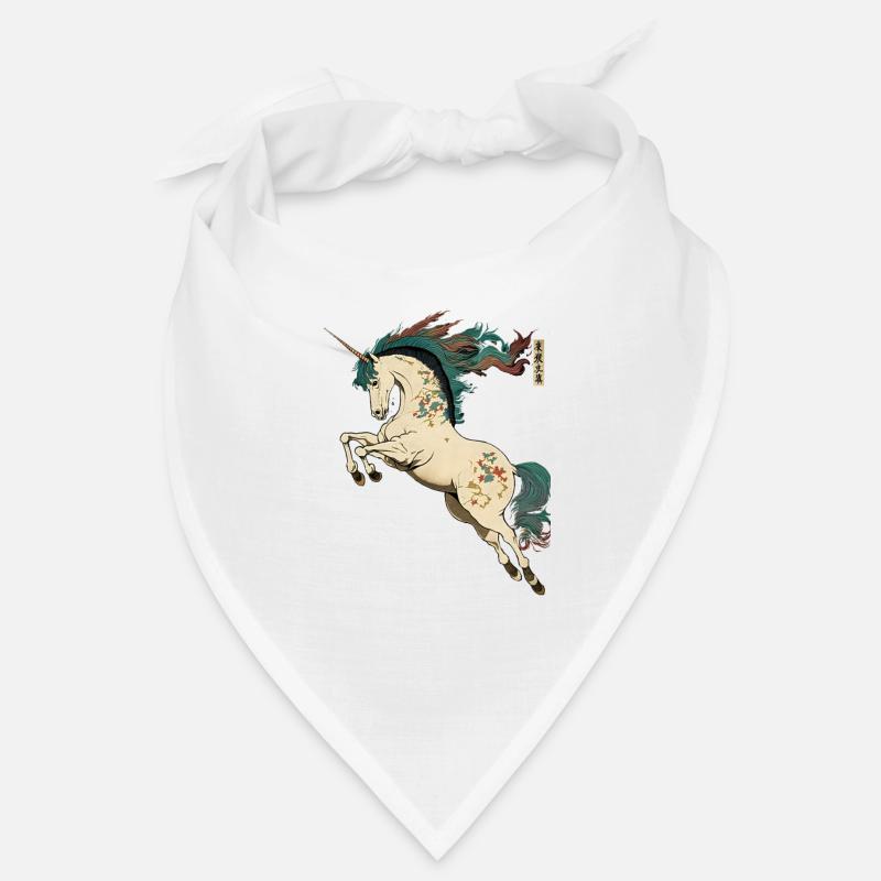 Licorne dans le style ukiyo-e Bandana