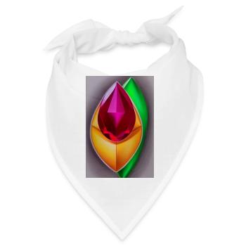 Edelsteine - Bandana - Weiß - Vorne