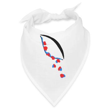 Ojolagrimas Amore - Bandana - Weiß - Vorne