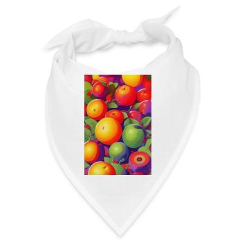 Früchte - Bandana - Weiß - Vorne