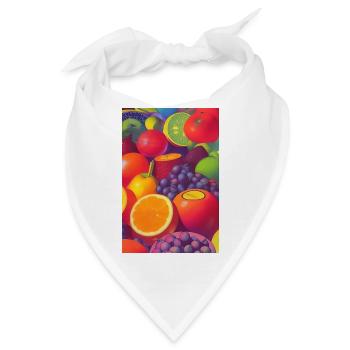 Früchte - Bandana - Weiß - Vorne