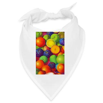Früchte - Bandana - Weiß - Vorne