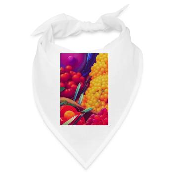 Früchte - Bandana - Weiß - Vorne