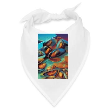 Muscheln - Bandana - Weiß - Vorne