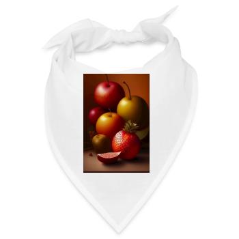 Früchte - Bandana - Weiß - Vorne