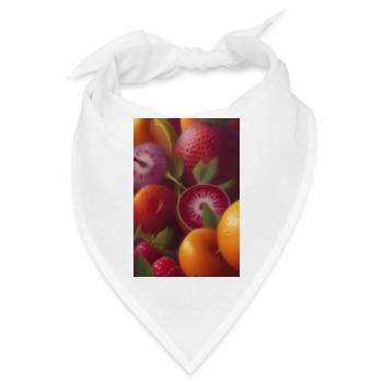 Früchte - Bandana - Weiß - Vorne