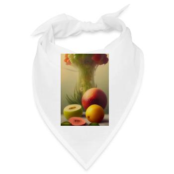 Früchte - Bandana - Weiß - Vorne