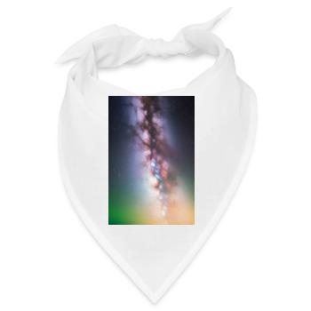Weltall und Planeten - Bandana - Weiß - Vorne