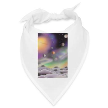Weltall und Planeten - Bandana - Weiß - Vorne