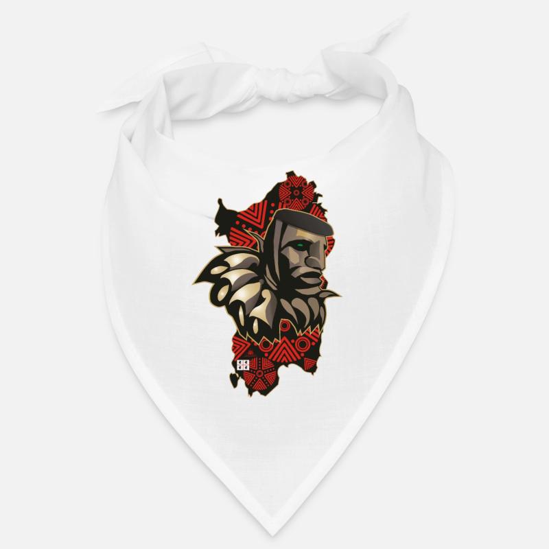 Mamuthone Sardaigne - Bandana - blanc