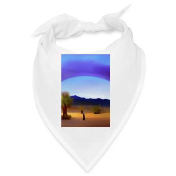 Arabische Wüste - Bandana - Weiß - Vorne