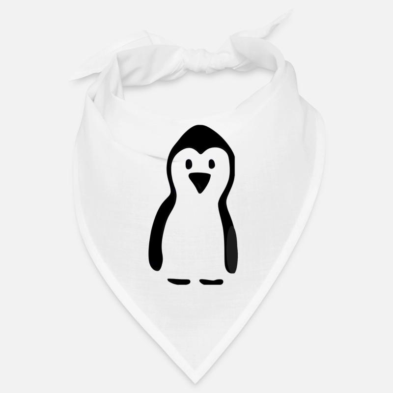 Pingouin simplement en noir et blanc Bandana