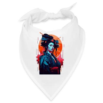 Retro Geisha - Bandana - Weiß - Vorne