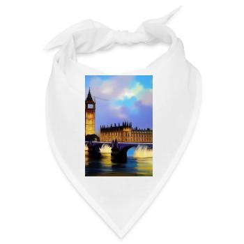 Brücken in London - Bandana - Weiß - Vorne