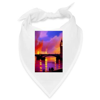 Brücken in London - Bandana - Weiß - Vorne