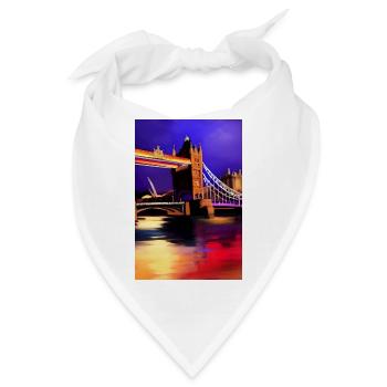 Brücken in London - Bandana - Weiß - Vorne