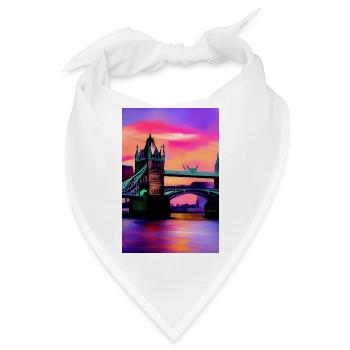 Brücken in London - Bandana - Weiß - Vorne