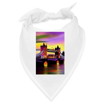 Brücken in London - Bandana - Weiß - Vorne