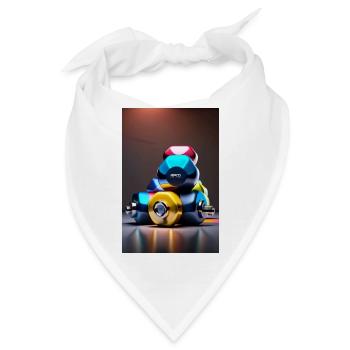 Hanteln - Bandana - Weiß - Vorne
