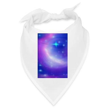 Galaxie Bild - Bandana - Weiß - Vorne