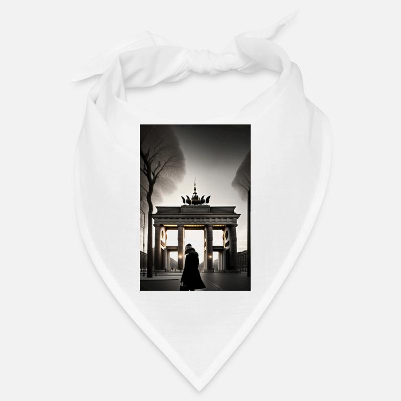 berlin black white siluette 2 Bandana