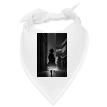 berlin black white siluette - Bandana - Weiß - Vorne