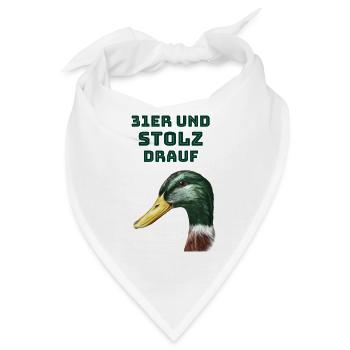 31er und stolz drauf - Bandana - Weiß - Vorne
