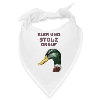 31er und stolz drauf - Bandana - Weiß - Vorne