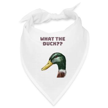 What the duck? - Bandana - Weiß - Vorne