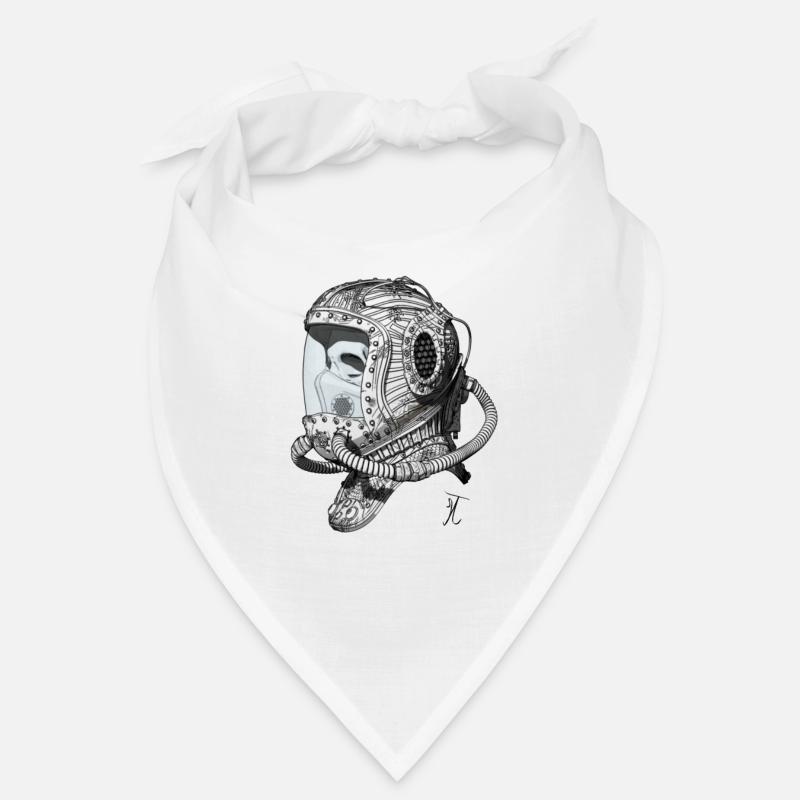 Old Space Helmet monochromatic Bandana