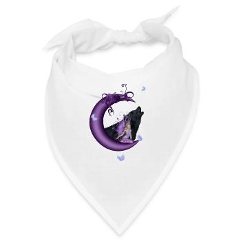 Fee auf dem Mond - Bandana - Weiß - Vorne