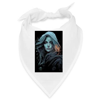 Dunkler Stil - Bandana - Weiß - Vorne