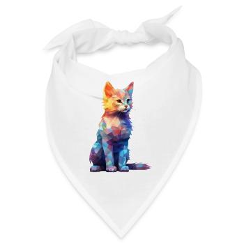 Sweet Cat Graphic Shirts - Bandana - Weiß - Vorne