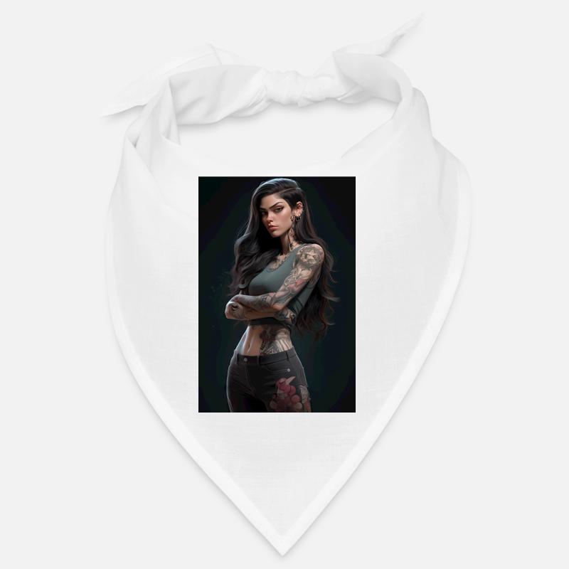 Ink Warrior: Anime Beauty Unleashed with Daring Bandana