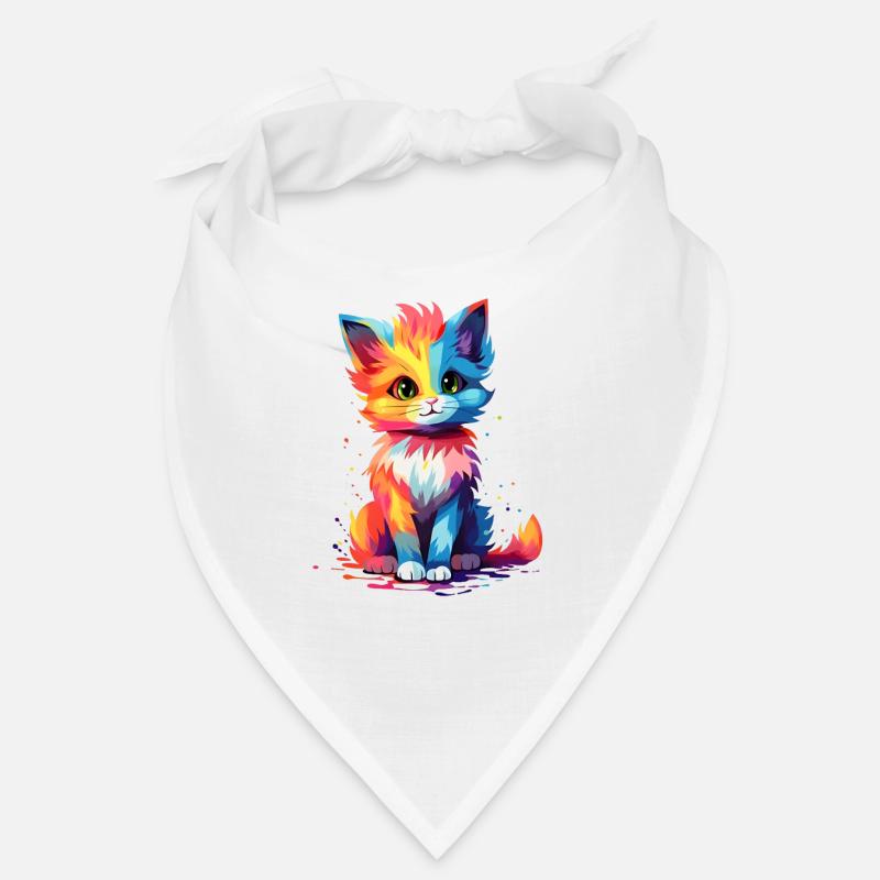 Cute Cat Print Design - Sweet Kitty Present Bandana