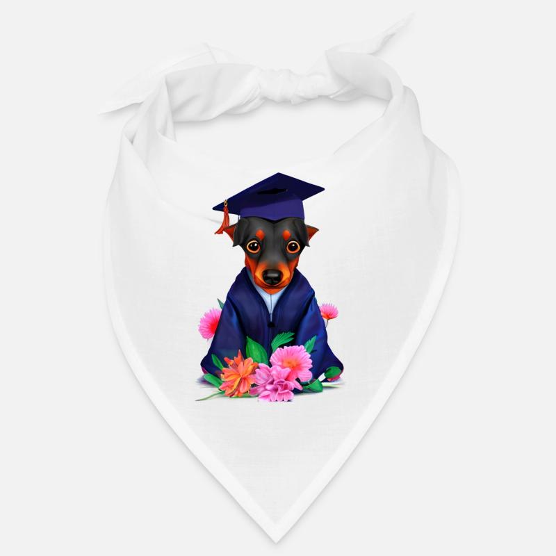 Bachelor Doberman Graduation Study Dogs Bandana