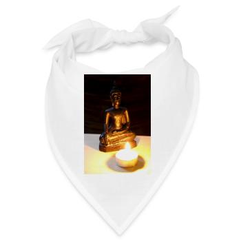 buddha Poster - Bandana - Weiß - Vorne