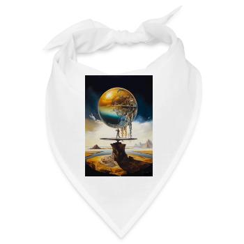 Die Welt - Bandana - Weiß - Vorne